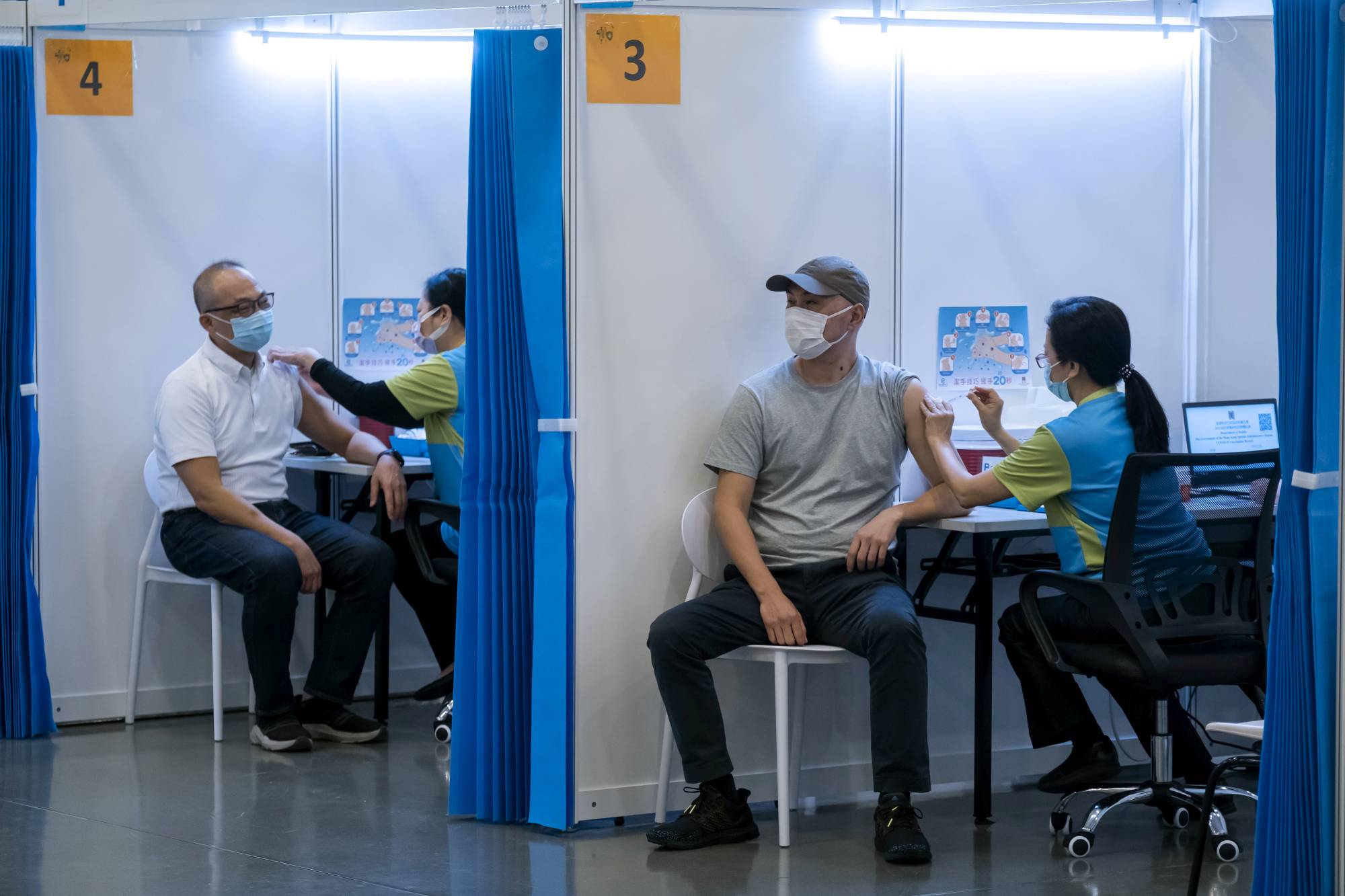 A community vaccination center in Hong Kong | Reuters 