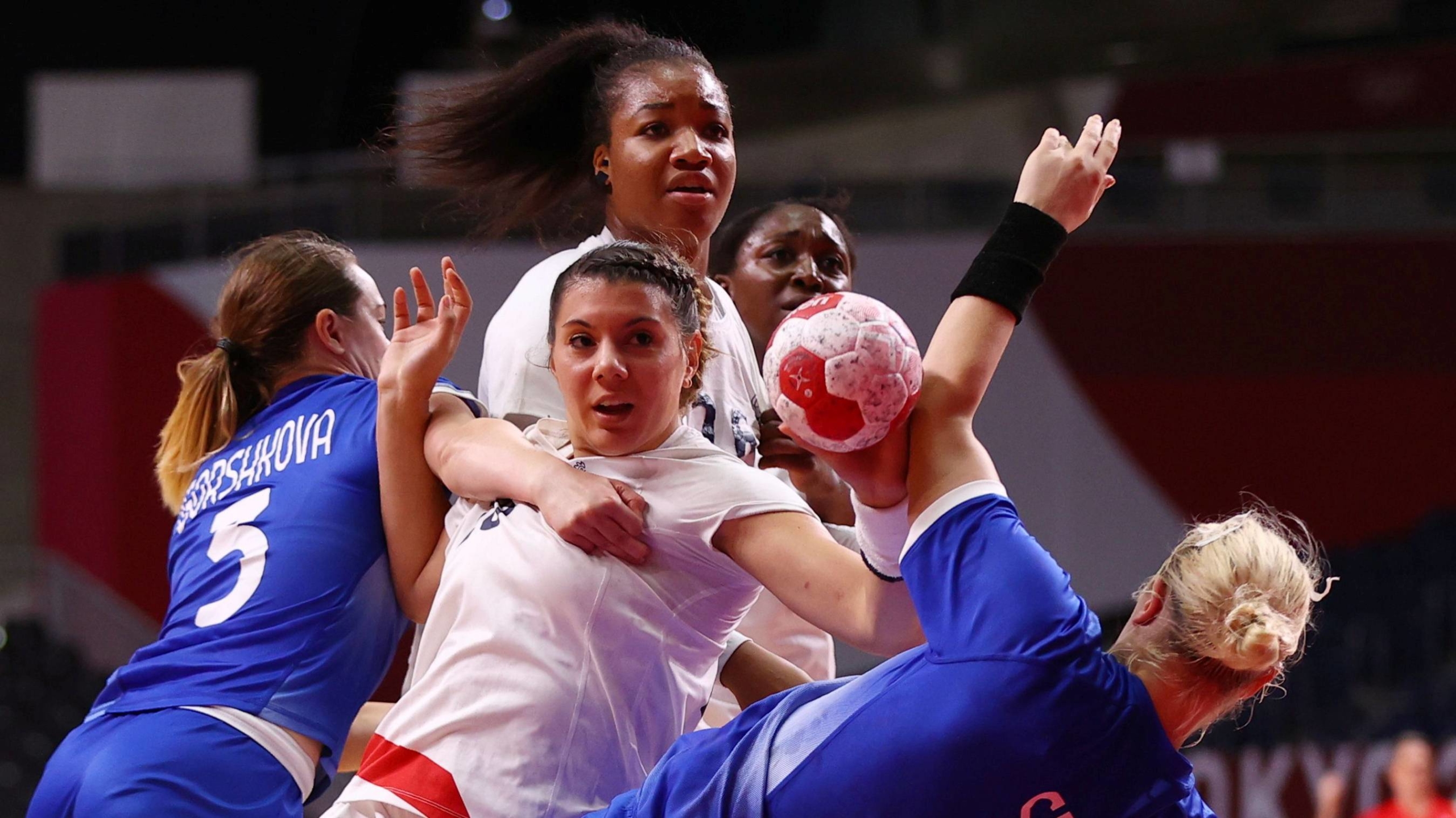 The gold medal women's handball match of the Russian Olympic Committee vs France | REUTERS