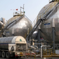 Carbon dioxide storage tanks at a cement plant and carbon capture facility in Wuhu, Anhui province, China | REUTERS 