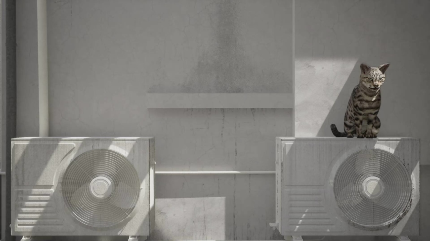 Kengo Kuma and Takram’s 'Plan for Tokyo, 2020' video work features computer-generated models of real stray cats in Kagurazaka, Tokyo, that were tracked by GPS during their daily wanderings in the city. | © KENGO KUMA AND ASSOCIATES © TAKRAM
