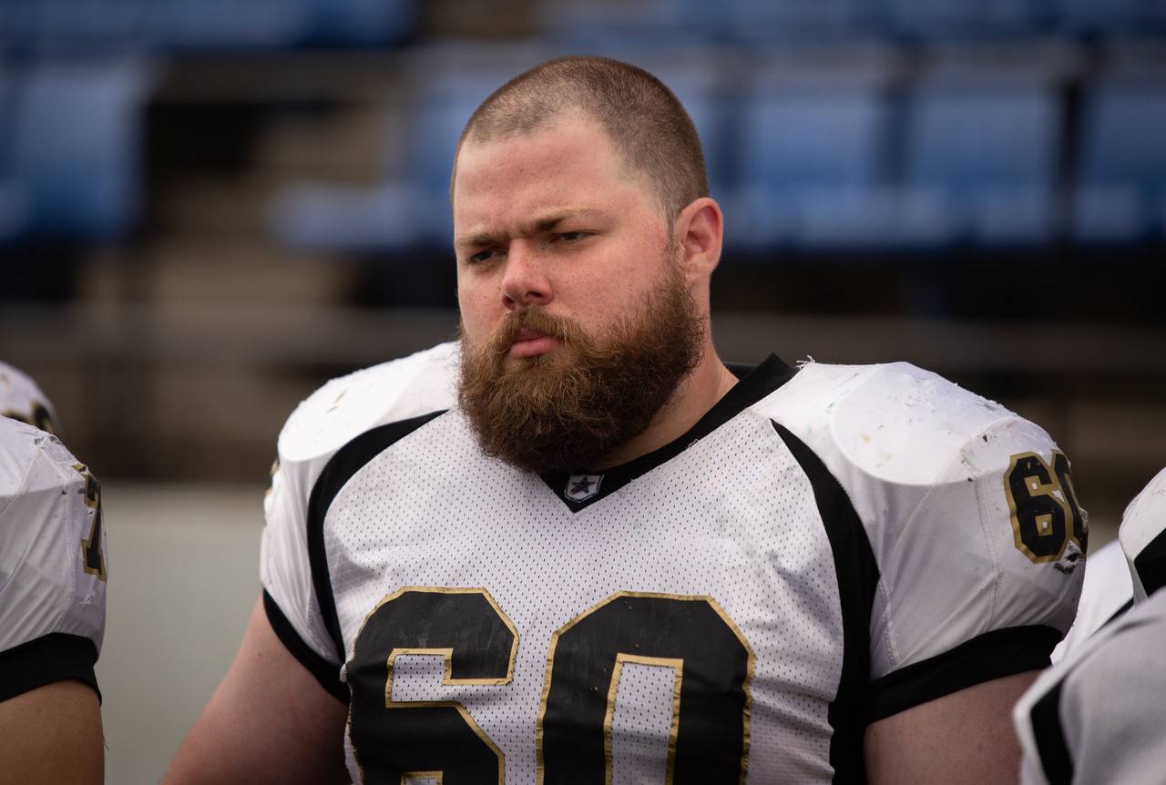 Colton Runyan plays in the Urban Football League in Tokyo in May 2017. | John Gunning