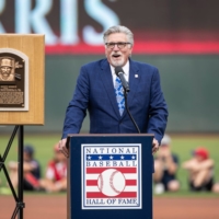 Former pitcher Jack Morris speaks during a tribute to his career at Target Field in Minneapolis in 2018. | USA TODAY / VIA REUTERS