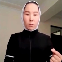 Afgan athlete Zakia Khudadadi pleads for help in reaching Tokyo for the Paralympics in a video message.  | REUTERS / VIA KYODO 