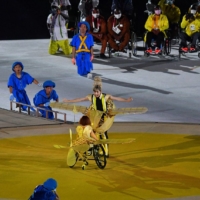 From the performance which was designed to convey the Paralympic theme of \"We Have Wings.\"  | DAN ORLOWITZ
