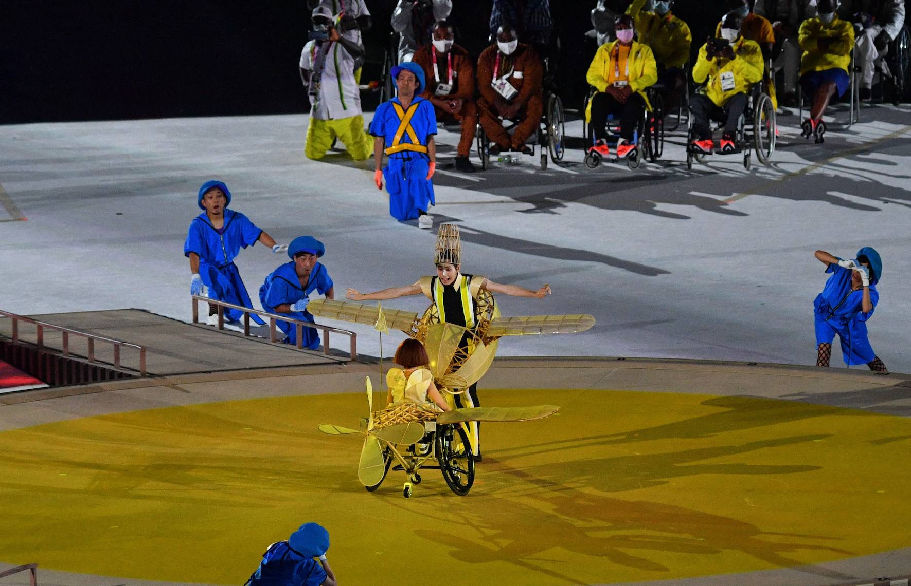 From the performance which was designed to convey the Paralympic theme of 'We Have Wings.' | DAN ORLOWITZ 