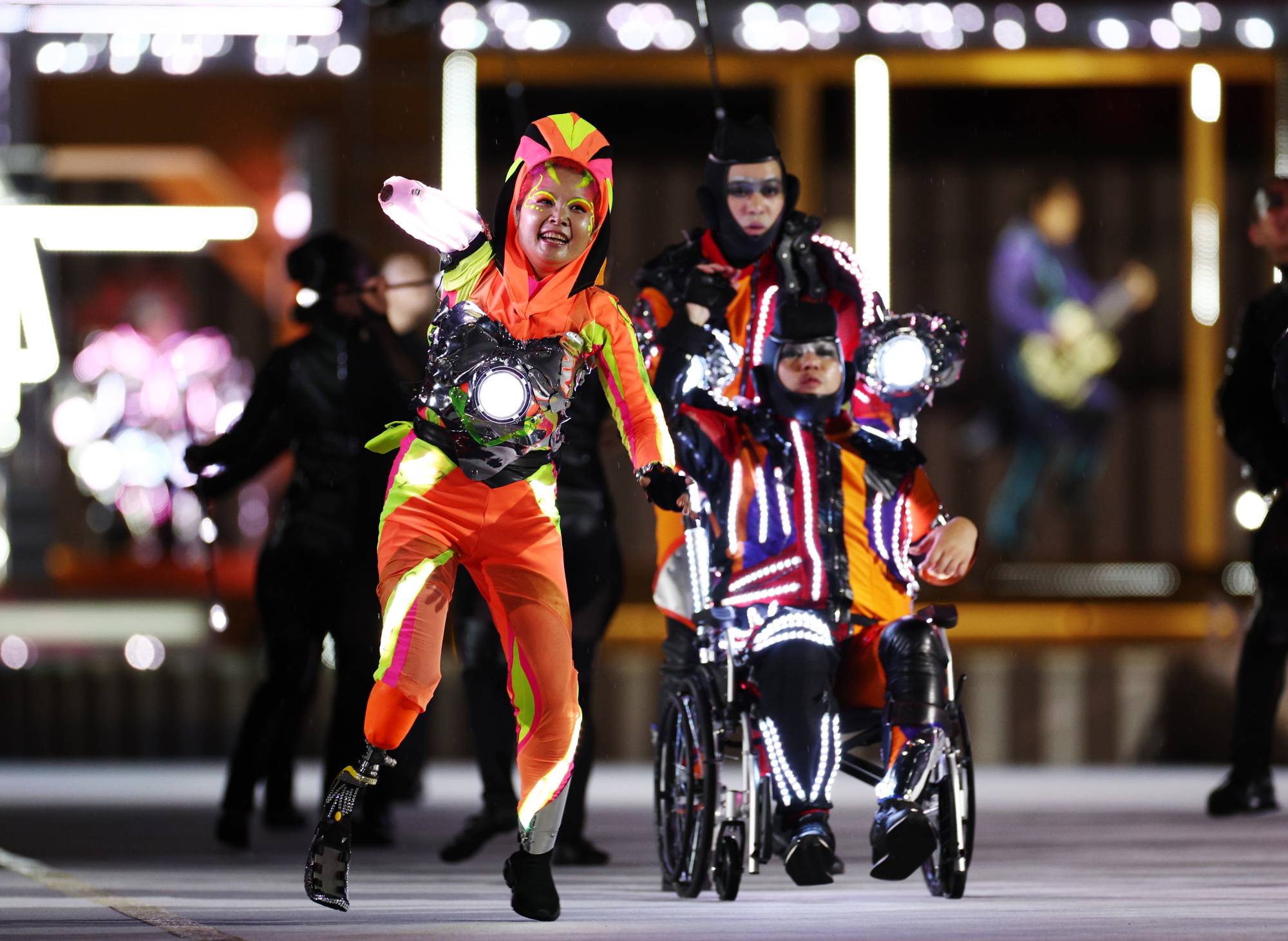 A scene from the opening ceremony's performance | REUTERS