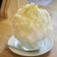 Zingy citrus-milk kakigōri from Neiroya in Ogikubo.  | ALEX FISHER
