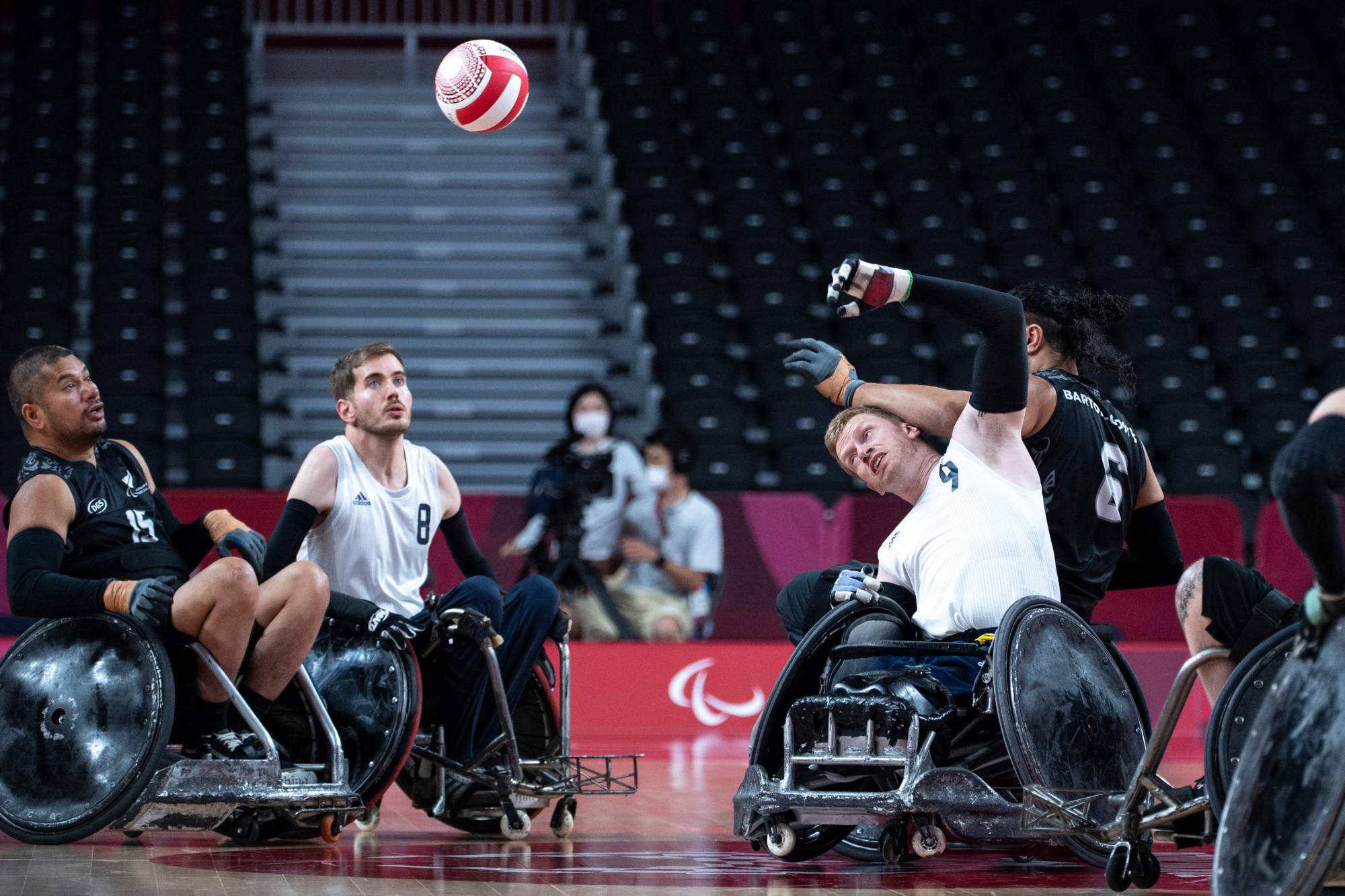 Men's wheelchair rugby match between Britain and New Zealand | AFP-JIJI