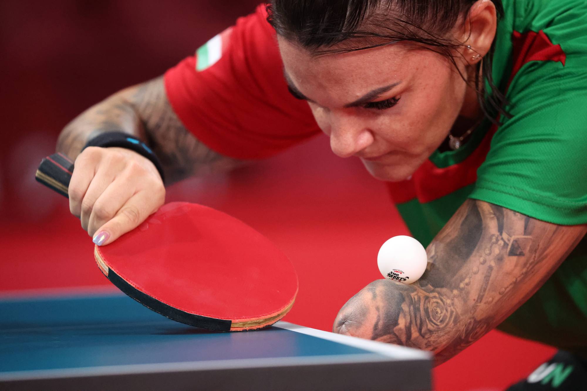 Alexa Szvitacs of Hungary during the women's singles table tennis (class 9) | REUTERS