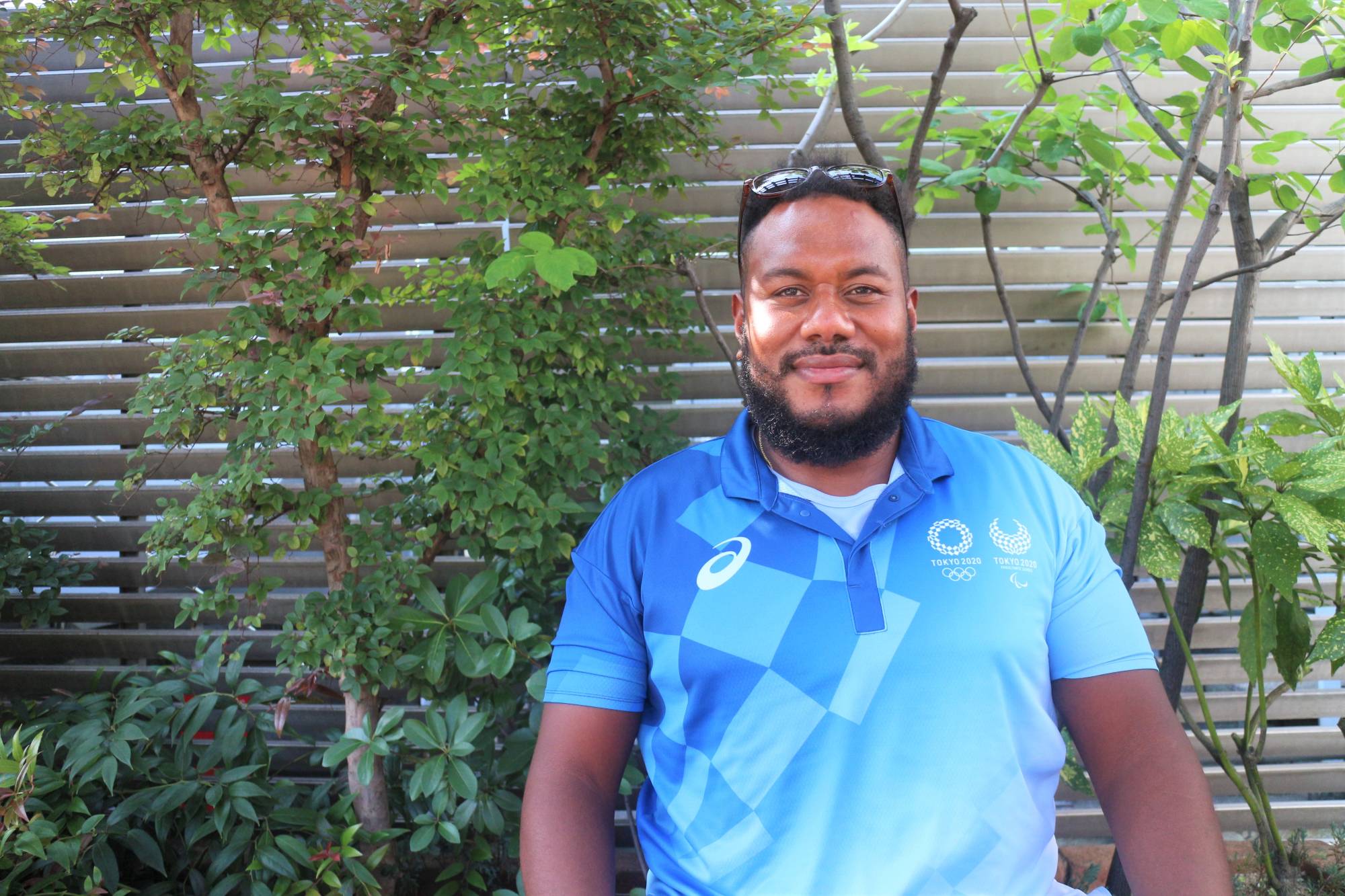 Courtside counsel: Mosese Rarasea was able to meet some of his sports heroes as a volunteer at this summer’s Olympics. | HARUKA MURAYAMA