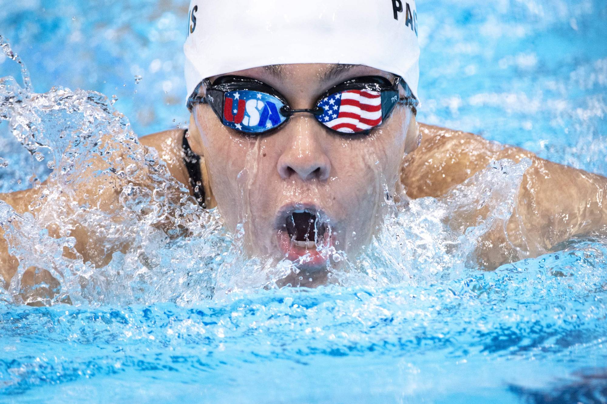 USA's Anastasia Pagonis competes in the women's SM11 200-meter medley swimming heat. | AFP-JIJI