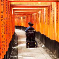 Accessible Japan founder Josh Grisdale visits Kyoto\'s Fushimi Inari Taisha shrine, one of the country\'s most popular tourist sites. | Josh Grisdale/Accessible Japan