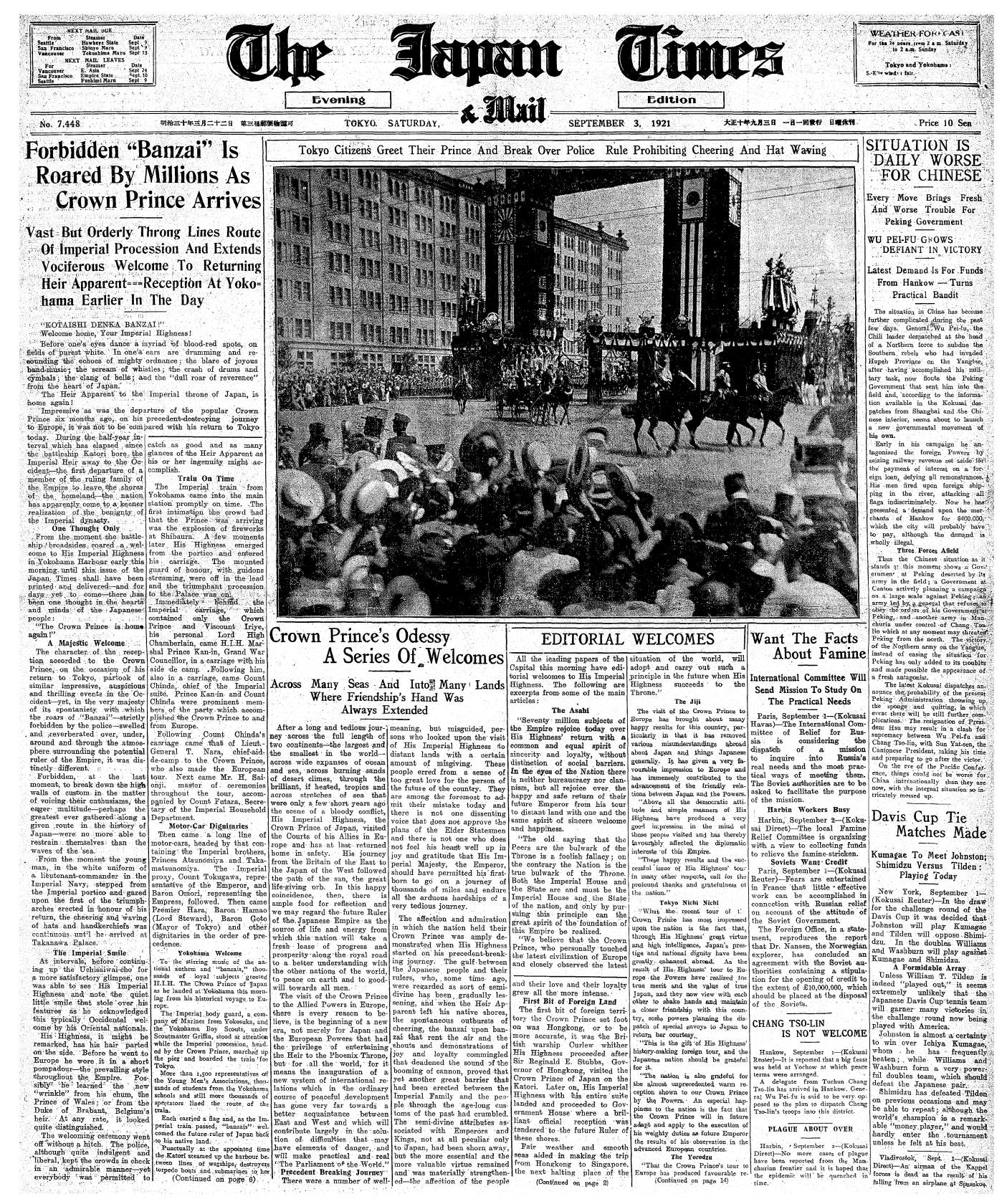 1921 | THE JAPAN TIMES