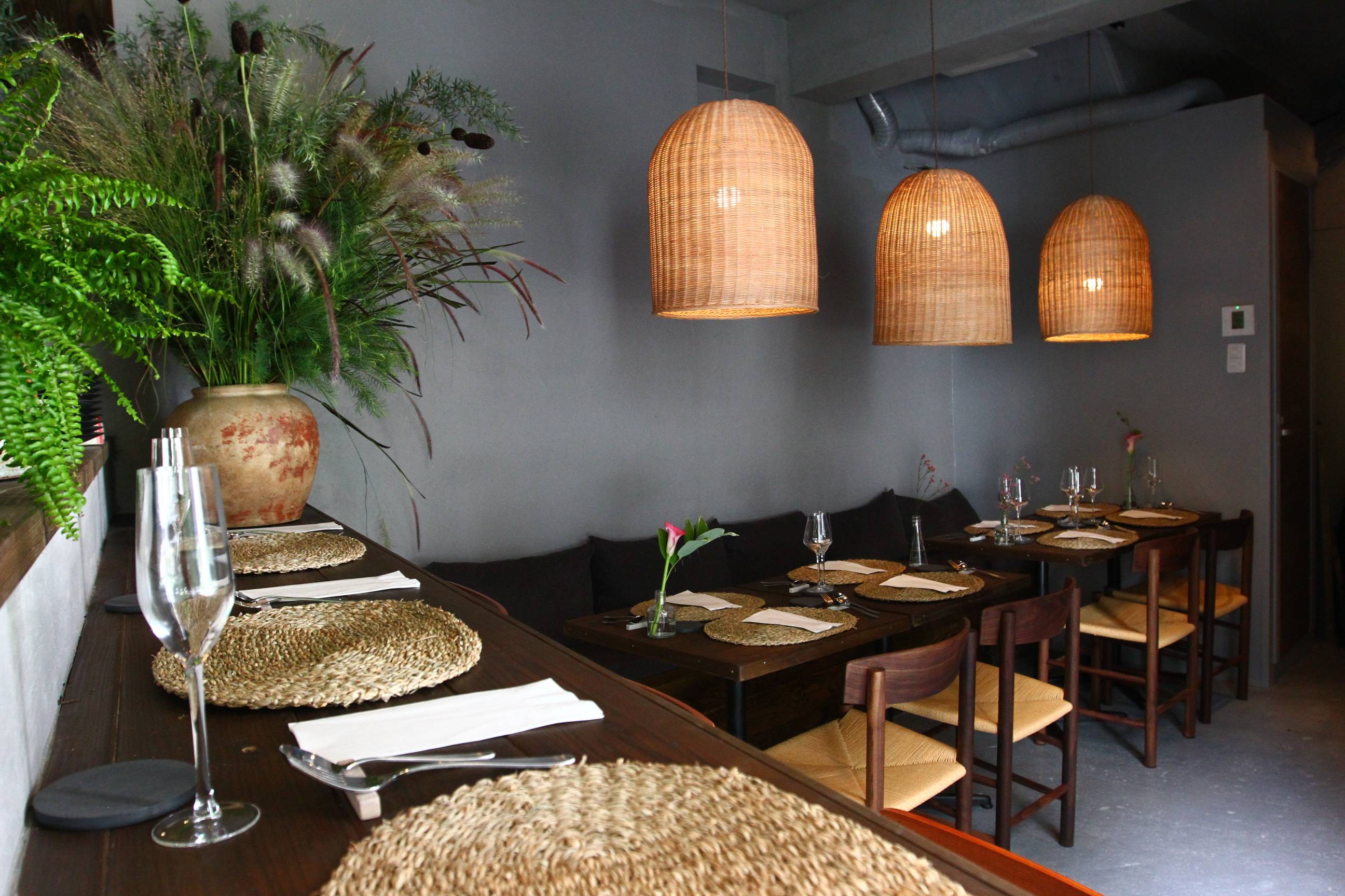 The stylish facade and pared-back interior match the sophistication of Adi's modern Nepalese cuisine. | Adi Restaurant 