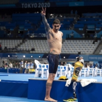 Brazil\'s Talisson Henrique Glock after winning the men\'s S6 400-meter freestyle | AFP-JIJI