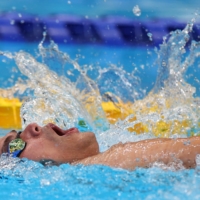 Ukraine\'s Anton Kol in action during the final of the men\'s S1 50-meter backstroke. | REUTERS