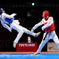 Turkey\'s Mahmut Bozteke in action against Mongolia\'s Bolor Erdene Ganbat on Thursday as taekwondo made its long-awaited debut at the Paralympics | REUTERS
