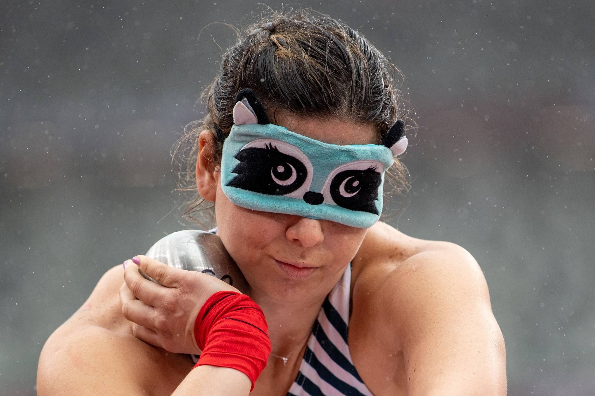Argentina's Florencia Belen Romero in action during the final of the women’s F11 shot | AFP-JIJI