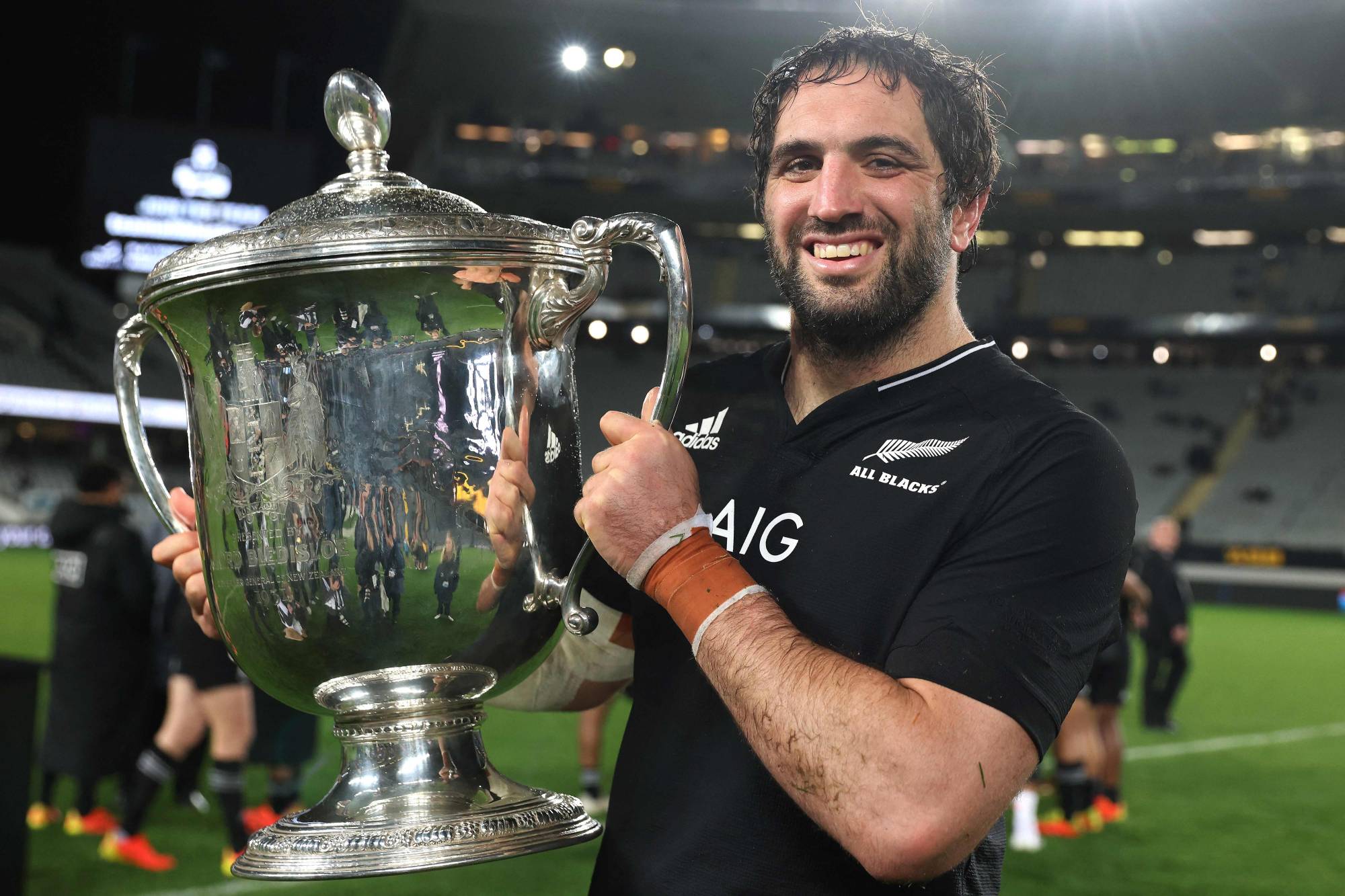 Proud dad Sam Whitelock braces for long All Blacks tour