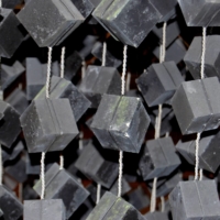 A photo provided by Felix König shows uranium cubes on chains in the model of the Haigerloch reactor in Germany. Scientists at the Pacific Northwest National Laboratory and the University of Maryland are working to determine whether three uranium cubes they have in their possession were produced by Germany\'s failed nuclear program during World War II. | FELIX KöNIG / VIA THE NEW YORK TIMES