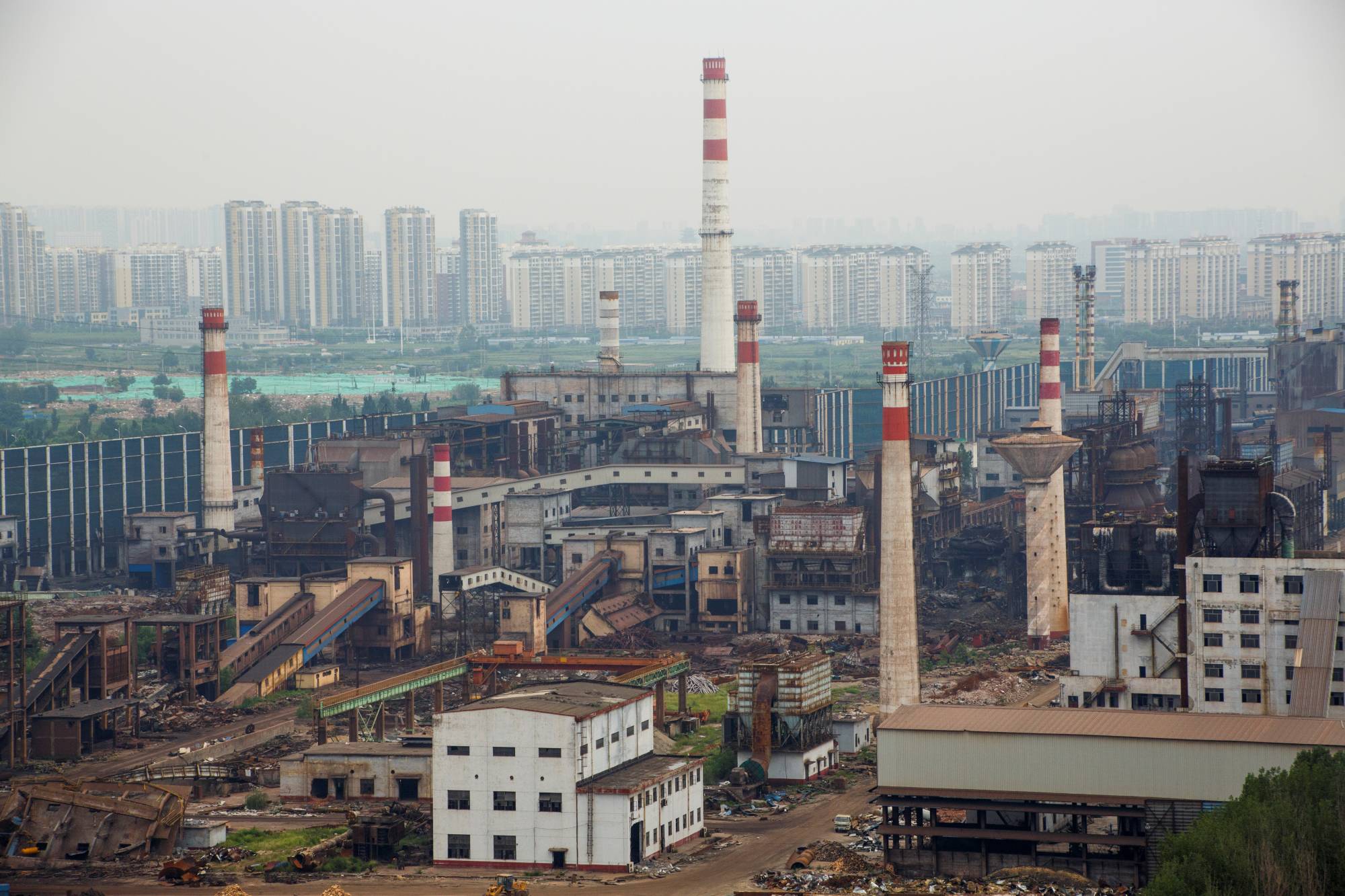 The decommissioned Guofeng Iron and Steel plant in Tangshan, China, in 2018. | Reuters
