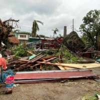 Damaged buildings and debris on Sunday after Typhoon Chanthu passed through Sabtang, Batanes, the Philippines | DENNIS BALLESTEROS VALDEZ / VIA REUTERS 