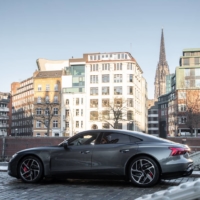 The Audi RS E-tron GT. Carmakers are turning away from traditional materials that are hard to recycle, such as leather and plastics.  | AUDI / VIA THE NEW YORK TIMES