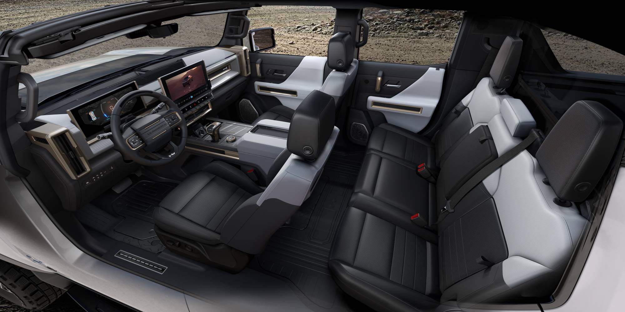 General Motors' Hummer electric vehicle will be free of leather. | General Motors / via The New York Times