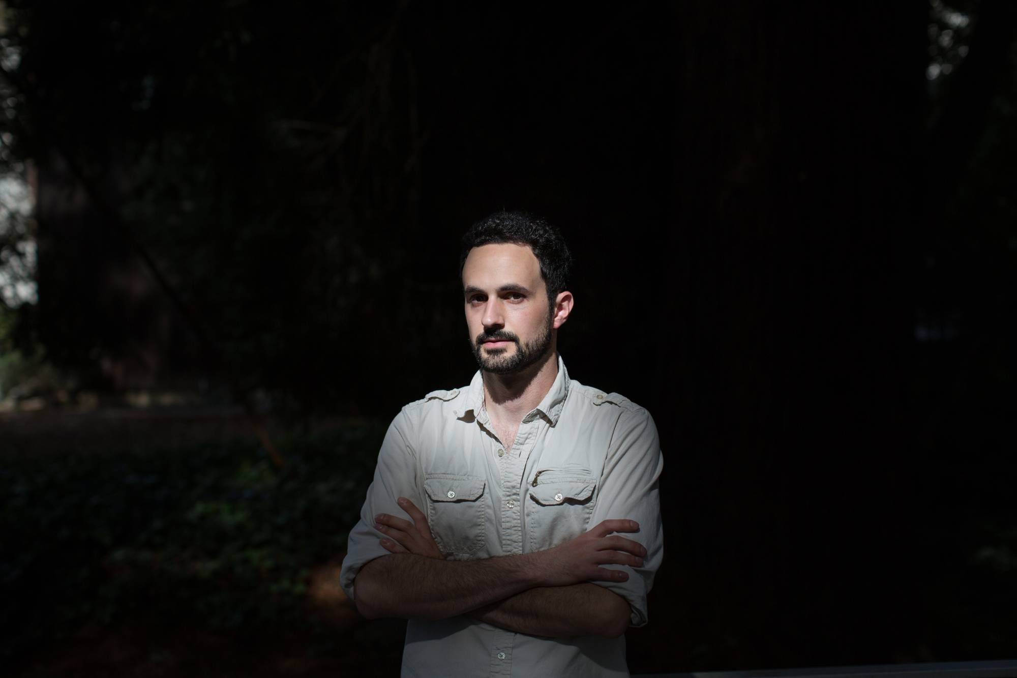 Bill Marczak, who has been tracking the spread of spyware around the globe, on the campus of the University of California, Berkeley, in 2016 | Elizabeth D. Herman / The New York Times