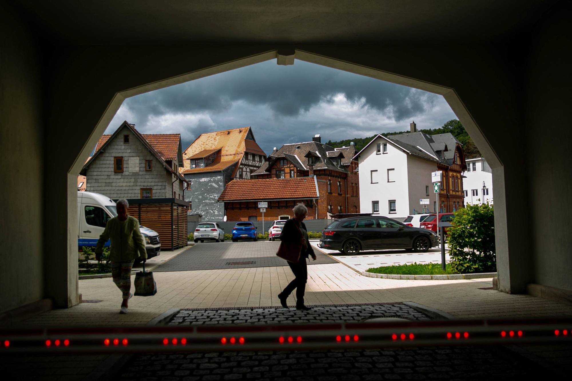 Few campaign posters create the impression that Sonneberg’s residents have been forgotten in the battle for the German chancellery. | Bloomberg