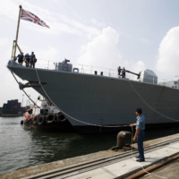 The British Royal Navy frigate HMS Richmond docks at Tanjung Priok harbor in Jakarta in May 2011.  | REUTERS