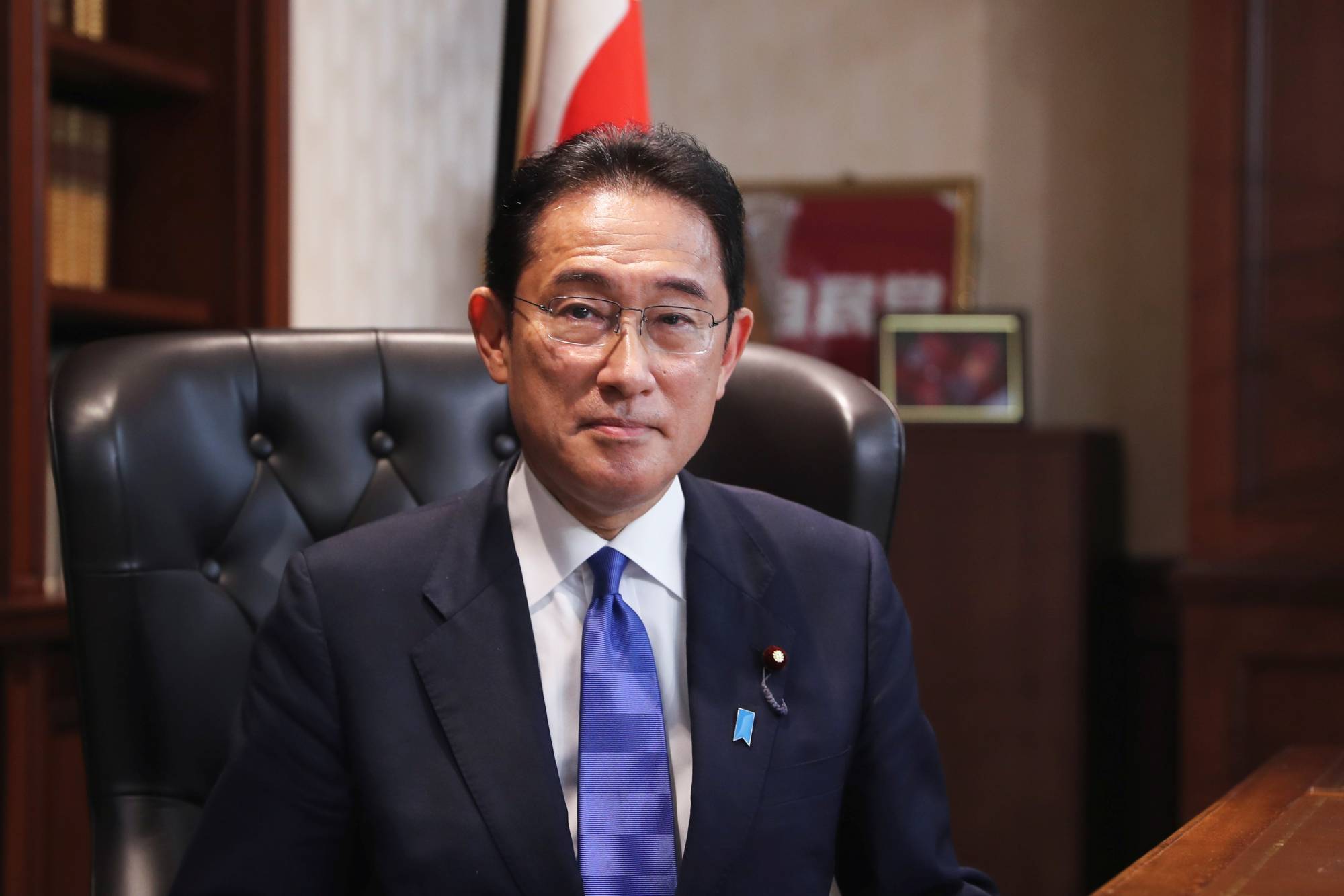Fumio Kishida was elected president of the Liberal Democratic Party on Wednesday. | POOL / VIA REUTERS 