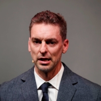 Former NBA star Pau Gasol discusses his retirement during a news conference on Tuesday in Barcelona. | REUTERS