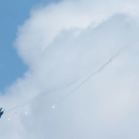 A Taiwan Indigenous Defense Fighter releases flares during the annual Han Kuang military drill simulating an invasion by China\'s People\'s Liberation Army, in Pingtung county, southern Taiwan, in August 2016. | REUTERS