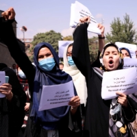 Securing the rights of Afghan women has been seen as a bargaining chip for building positive relations with the Taliban following the U.S. withdrawal from Afghanistan. | REUTERS
