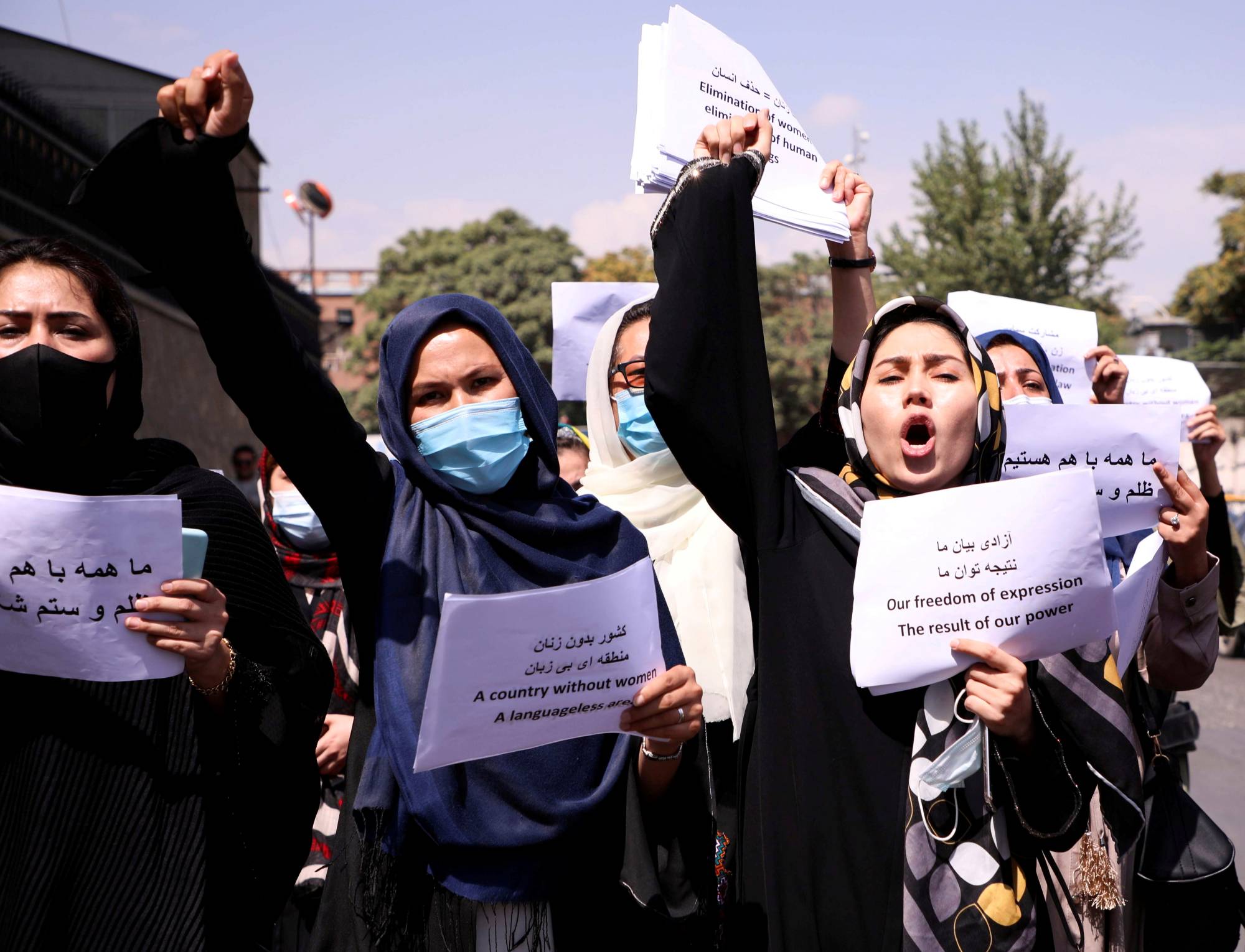 Securing the rights of Afghan women has been seen as a bargaining chip for building positive relations with the Taliban following the U.S. withdrawal from Afghanistan. | Reuters