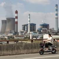 The Wangting Power Plant in Wangting, China\'s Jiangsu province, on Sept. 30 | BLOOMBERG