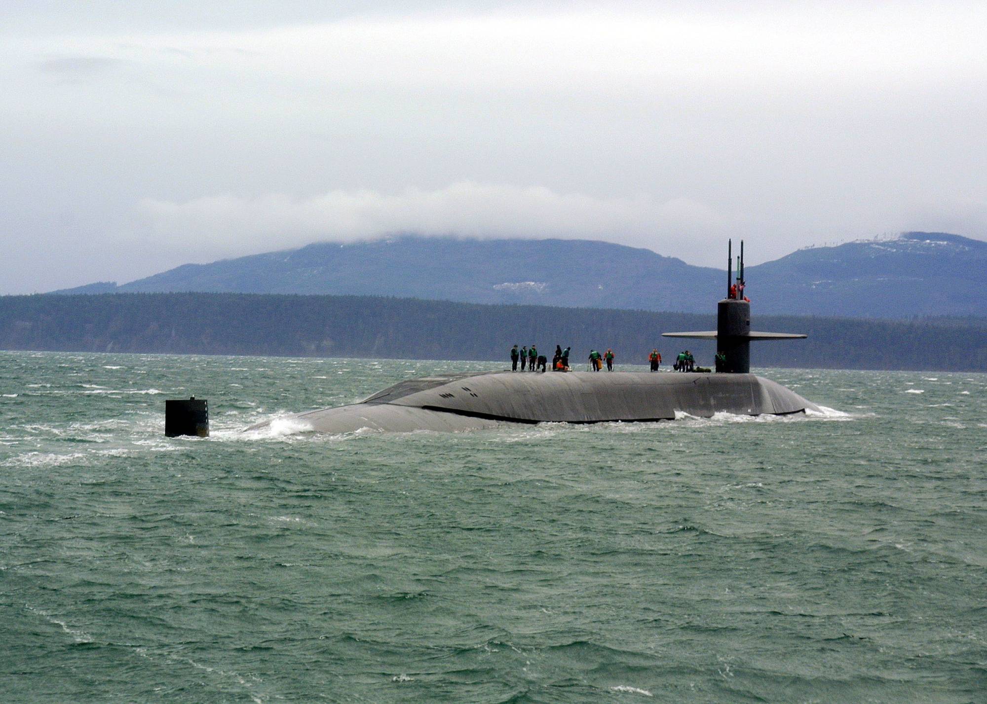 The guided missile submarine USS Ohio  | U.S. NAVY / GETTY IMAGES / VIA BLOOMBERG 