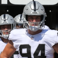 Defensive end Carl Nassib is back with the Raiders after taking some personal time. | USA TODAY / VIA REUTERS