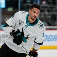 Sharks winger Evander Kane has been suspended for violating the NHL\'s COVID-19 protocols. | USA TODAY / VIA REUTERS