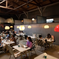 Young customers dine at Apothecary cafe in Seoul | BLOOMBERG 