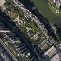 Apartment buildings and recreational facilities at China Evergrande Group\'s Life in Venice real estate and tourism development in Qidong, Jiangsu province, China | BOOMBERG 