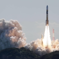 The successor to Japan\'s aging first quasi-zenith satellite is launched from the Tanegashima Space Center in Kagoshima Prefecture on Tuesday. | KYODO
