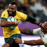 Australia\'s Samu Kerevi is one of three Japan-based players who have withdrawn from the team\'s European tour. | REUTERS