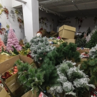 Equipment, materials, and half finished products at a Christmas ornament factory in Yiwu, China | BLOOMBERG 