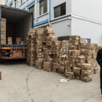 A Christmas ornament factory in Yiwu | BLOOMBERG 