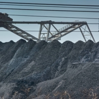 Coal piles at the Phola coal processing plant in Ogies, South Africa | BLOOMBERG 