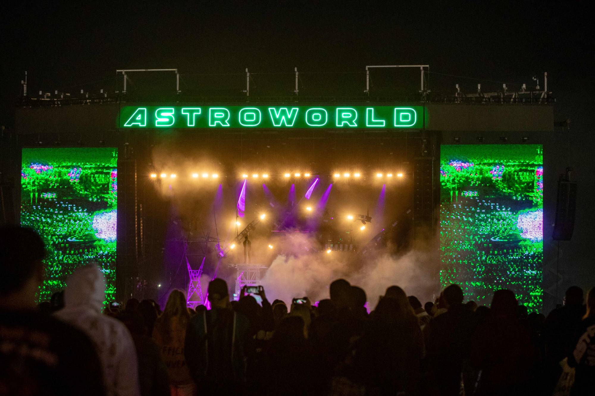 Travis Scott performing during the Astroworld Festival at NRG Stadium in Houston, Texas in 2019. Scott was performing at Astroworld Festival 2021 when the crowd began to frenzy and at least eight people died from being crushed to death on Saturday. | AFP-JIJI