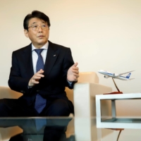 All Nippon Airways (ANA) Holdings Inc. President and CEO Shinya Katanozaka speaks during an interview with Reuters at the company\'s headquarters in Tokyo, Japan November 11, 2021. | REUTERS