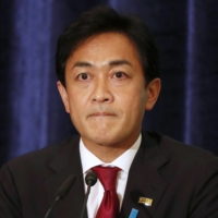 Yuichiro Tamaki, leader of the Democratic Party for the People, attends a party leaders debate at the Japan National Press Club in Tokyo on Oct. 18. | REUTERS
